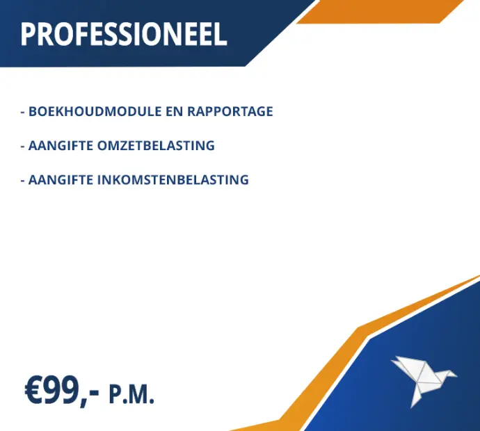 Standaard boekhoudpakket