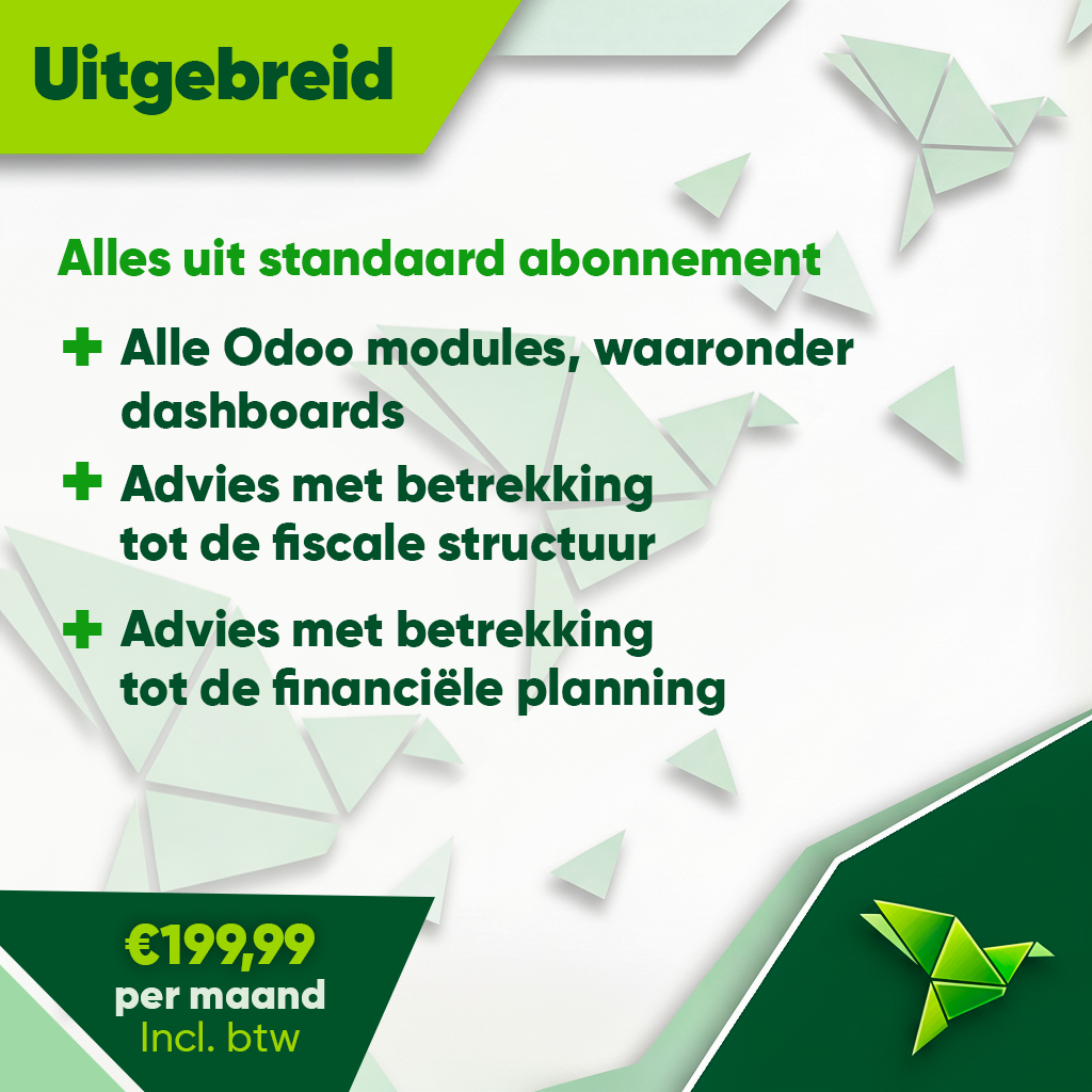[SUB-ACC-EXT] Boekhoudabonnement – Uitgebreid
